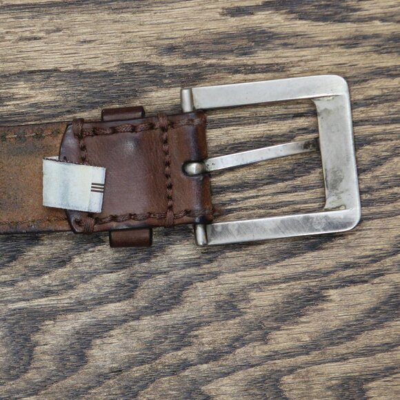 Fossil Mens Genuine Leather Belt 1670f73cfd6425 Brown 30 - Picture 4 of 6